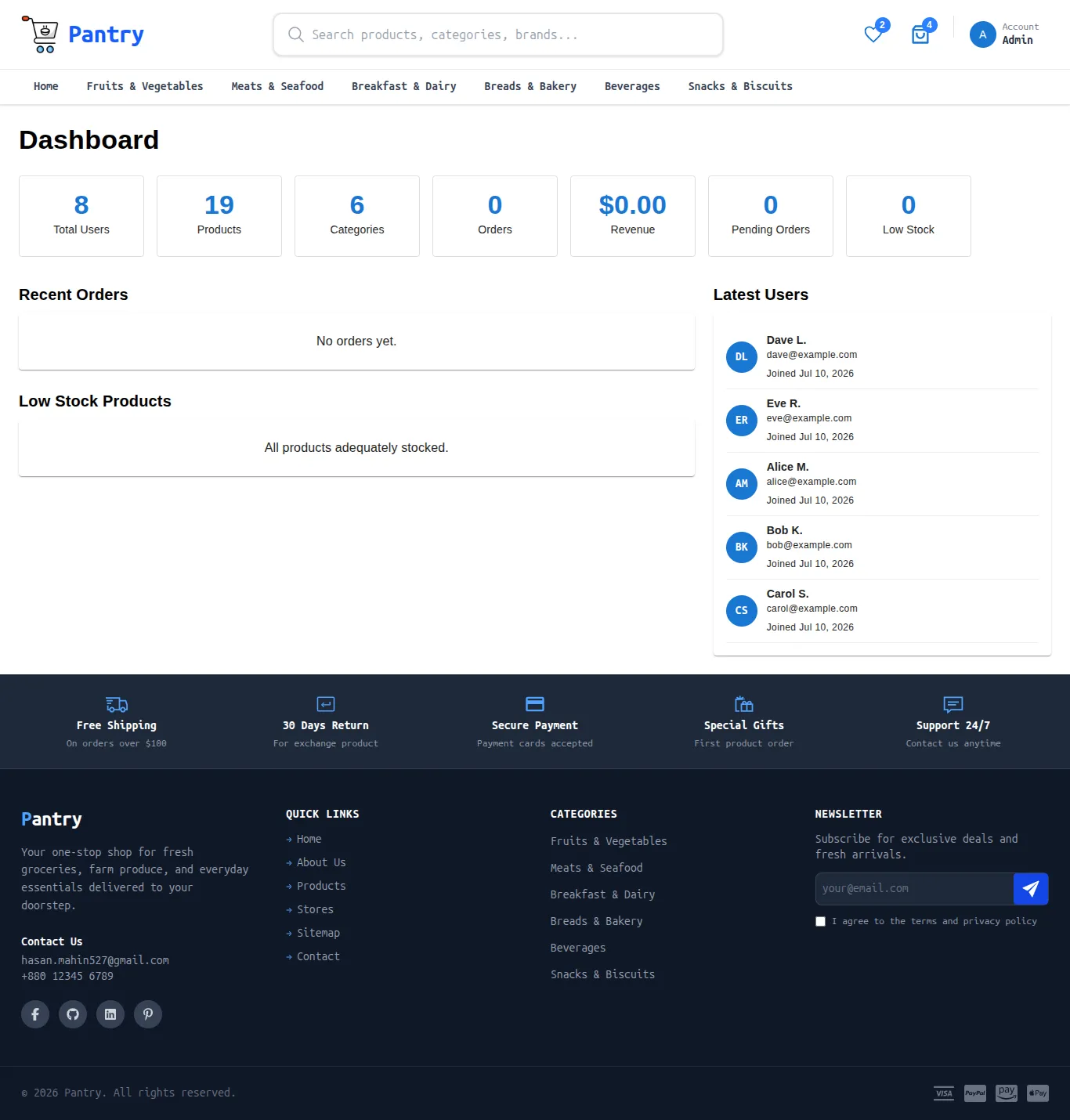 Pantry — E-Commerce Platform screenshot 7