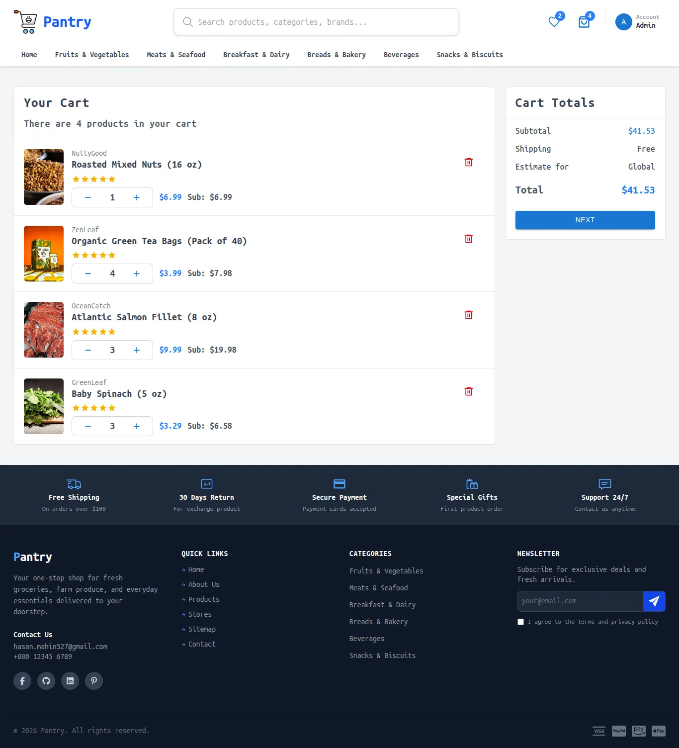 Pantry — E-Commerce Platform screenshot 4