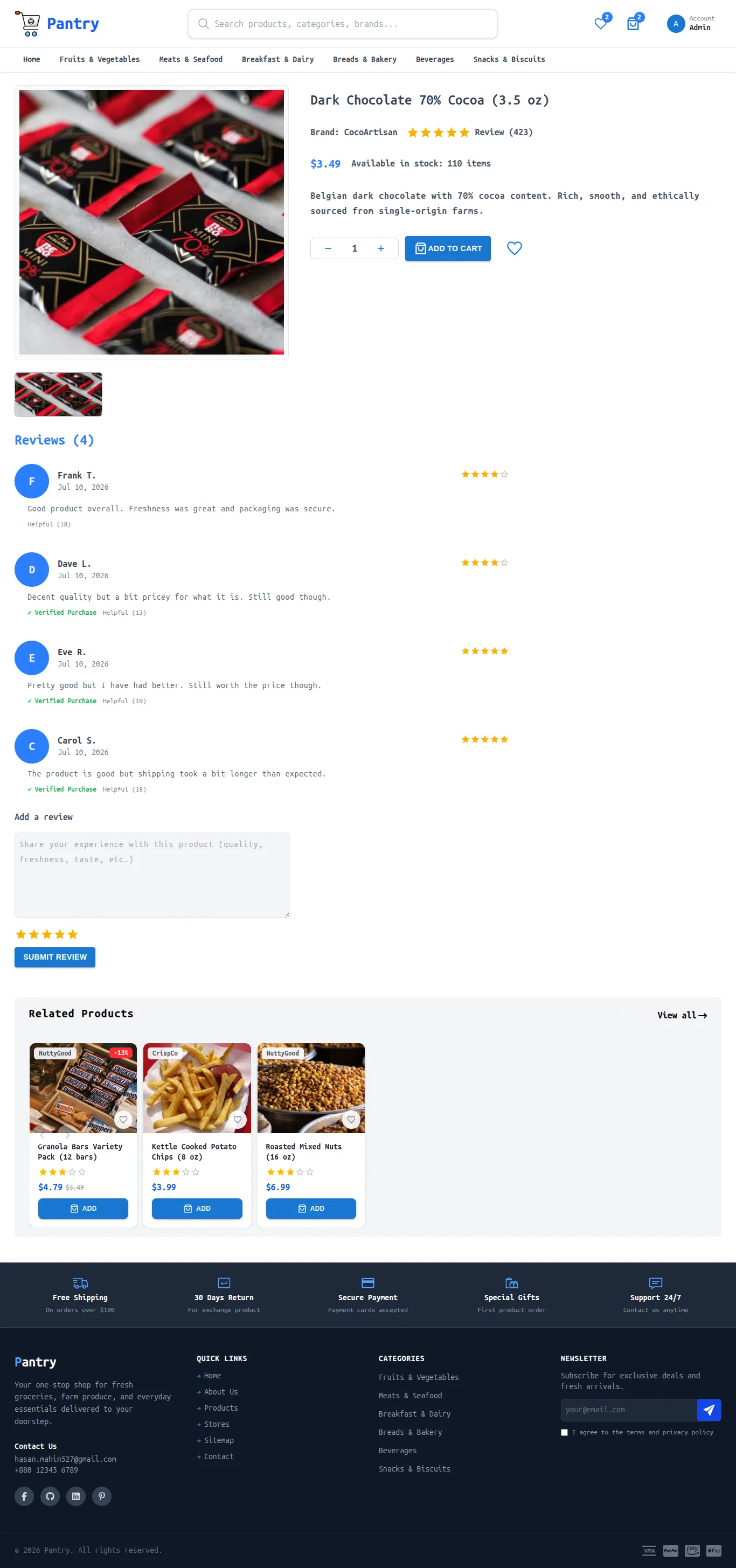 Pantry — E-Commerce Platform screenshot 3