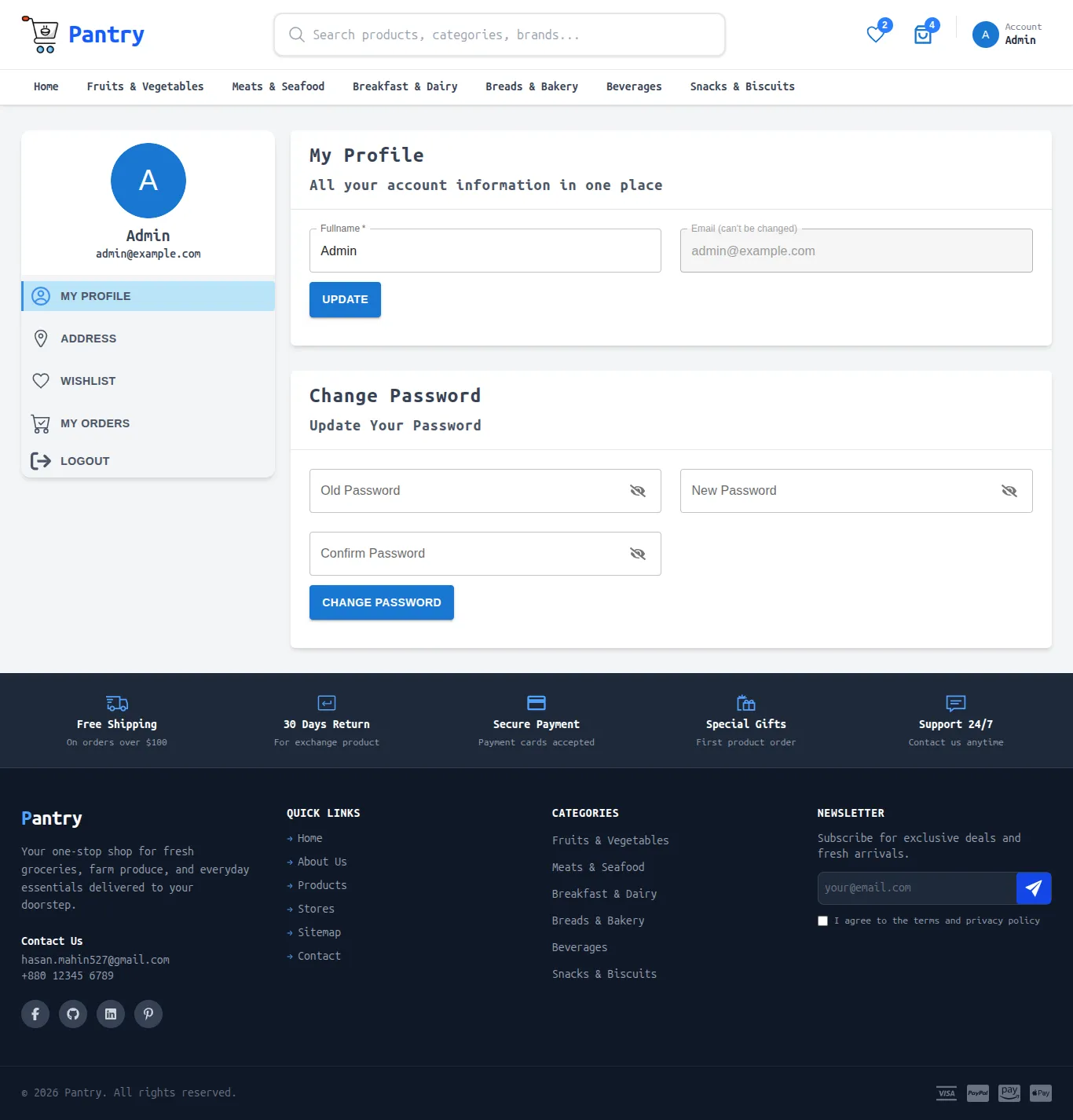 Pantry — E-Commerce Platform screenshot 6